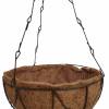 Matera Colgante capacho de coco con Canasta metálica Materas Plásticas y accesorios Vivir para sembrar